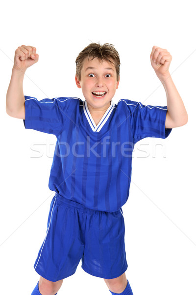 Futball dicsőség fiú kettő sport sportok Stock fotó © lovleah
