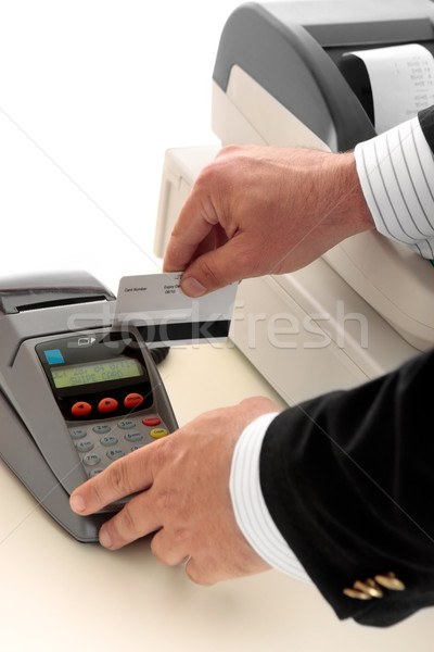 credit or bank card retail transaction Stock photo © lovleah