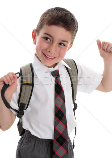 Stock photo: Happy school child