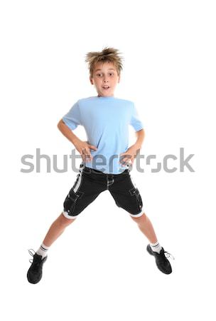 Fitness chłopca dziecko wykonywania osoby mężczyzna Zdjęcia stock © lovleah