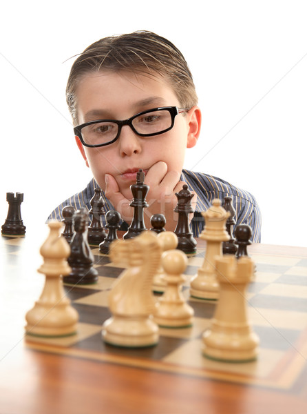 Chess thinker Stock photo © lovleah