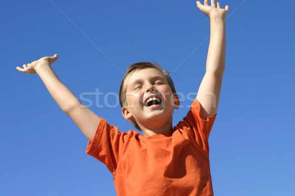 Foto stock: Alegría · triunfo · éxito · felicidad · feliz · sonriendo