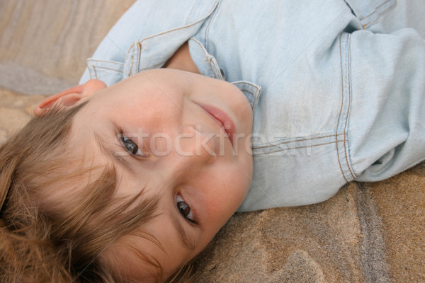 Beautiful child looking up Stock photo © lovleah