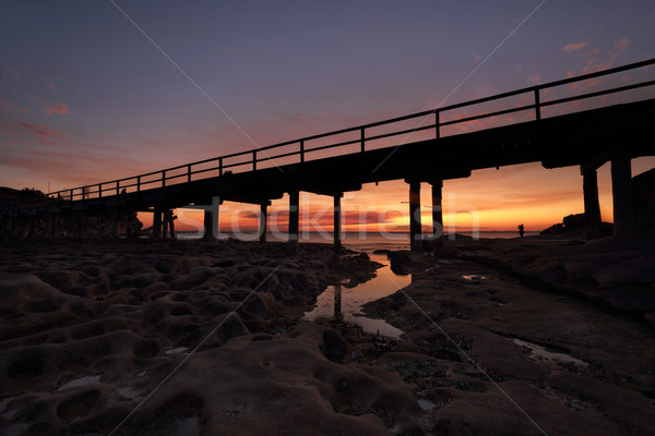 Sunset Bare Island La Perouse Sydney Stock photo © lovleah