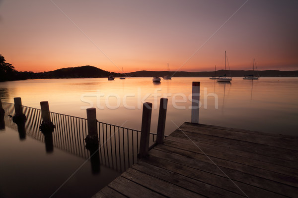 Sundown at Yattalunga Australiia Stock photo © lovleah