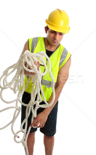 Construction worker working Stock photo © lovleah