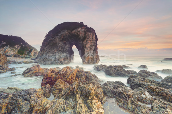 Coastal Seascape with soft morning hues Stock photo © lovleah