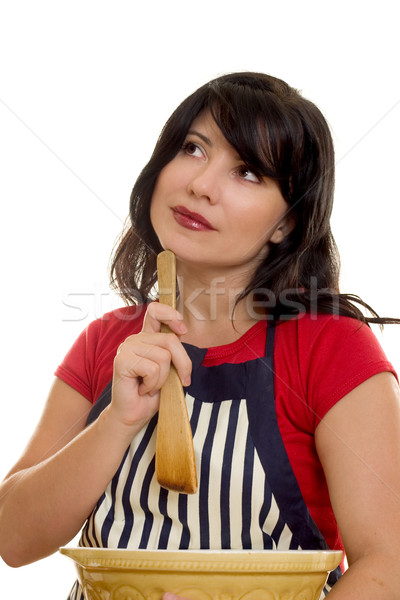 Domestic Help Woman with cooking items Stock photo © lovleah