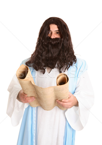 Stock photo: Jesus reading the scriptures spoke like none other