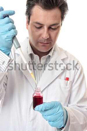 Doctor with syringe needle Stock photo © lovleah