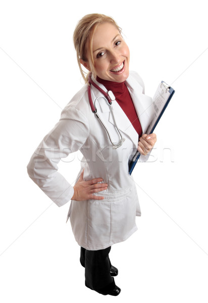 Happy successful medical doctor Stock photo © lovleah