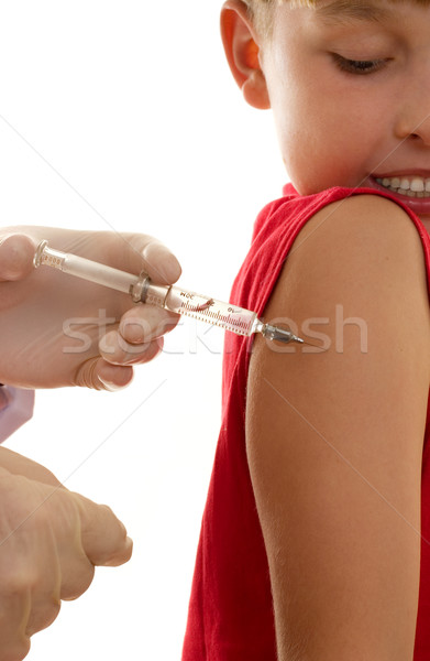 Injecţie medic copil alte shot seringă Imagine de stoc © lovleah