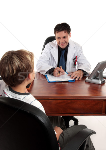 Doctor or therapist with child Stock photo © lovleah