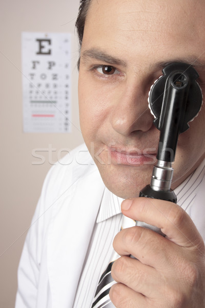 Előrelátás látás profi optikus orvos szemek Stock fotó © lovleah