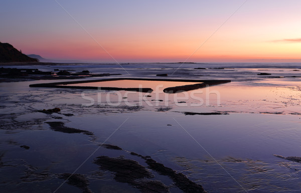 The Wading Pool on the rockshelf at sunrise Stock photo © lovleah