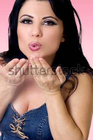 Attractive woman thinking Stock photo © lovleah