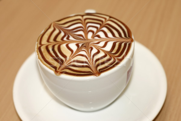 Kaffeepause Zeit Getränke heißen Bohnen Stock foto © lovleah
