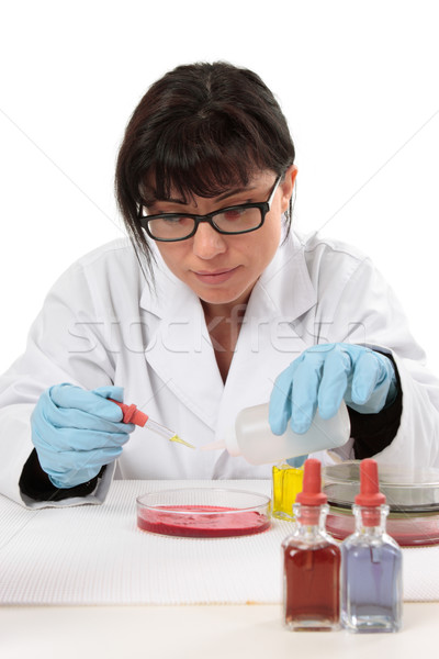 Scientist chemist at work Stock photo © lovleah