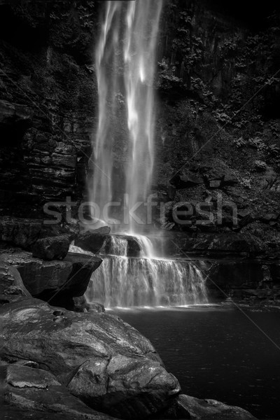 Cascade longtemps chute première piscine deux [[stock_photo]] © lovleah