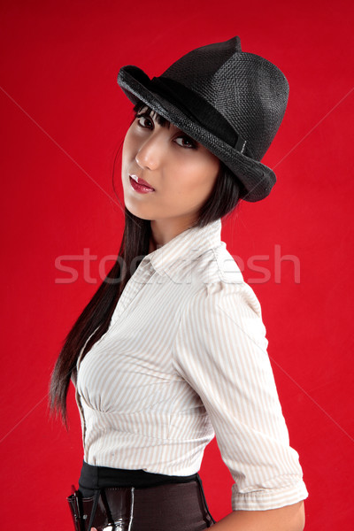 Güzel Asya kadın kafkas Stok fotoğraf © lovleah