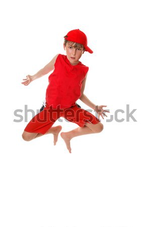 Child mid jump Stock photo © lovleah