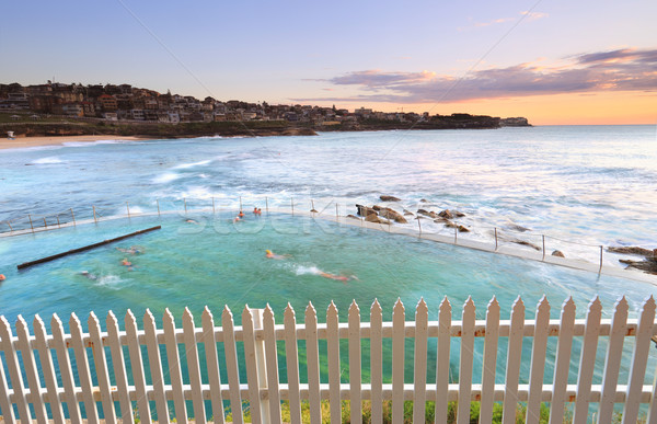 Early morning swim at Bronte Pool, Australia Stock photo © lovleah