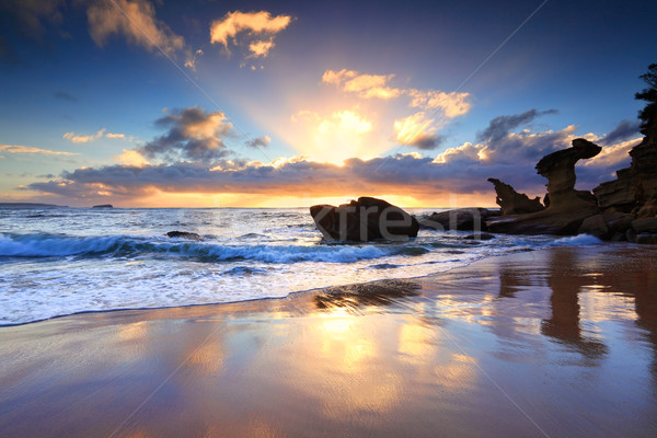 Beach sunrise at Noraville NSW Australia Stock photo © lovleah