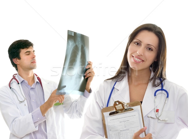 Friendly caring medical health doctors Stock photo © lovleah
