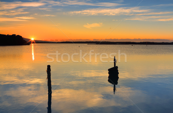 Sunrise over Mallacoota inlet Stock photo © lovleah