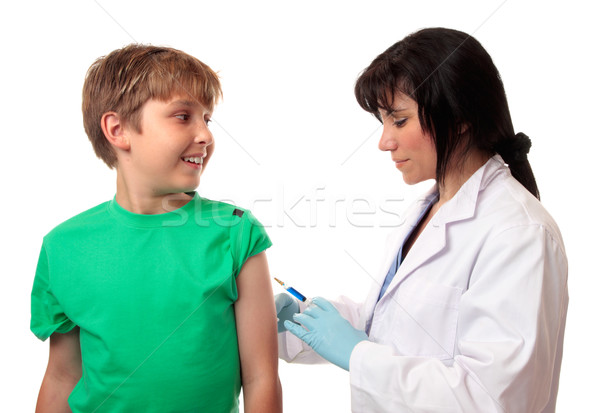 Immunisatie shot vaccinatie ziekte virus Stockfoto © lovleah