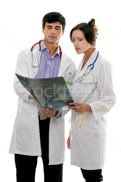 Doctors discuss patient x-ray Stock photo © lovleah