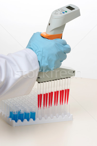 Multi channel pipette Stock photo © lovleah