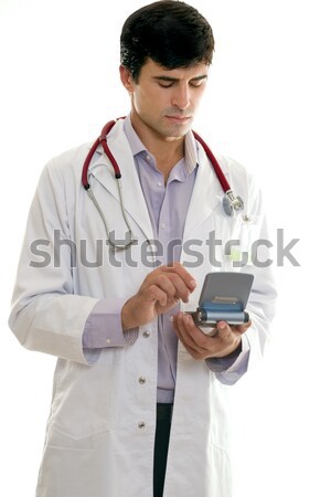 Médecin technologie santé travailleur portable disque dur [[stock_photo]] © lovleah