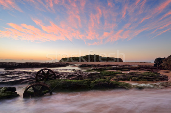 Sunrise skies over Windang Island Stock photo © lovleah