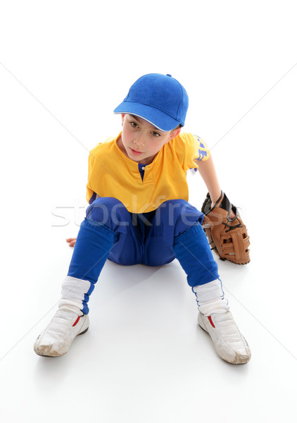 Young boy baseball t-ball player Stock photo © lovleah