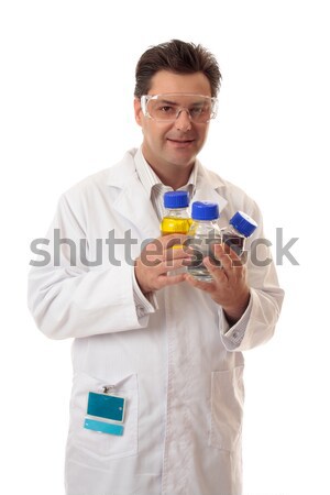 Doctor pharmacist with medications Stock photo © lovleah