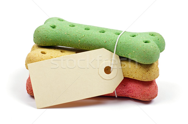 dog biscuits and tag Stock photo © luapvision