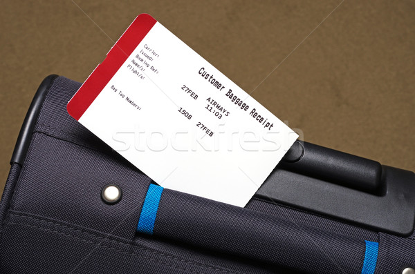 luggage tag and suitcase Stock photo © luapvision