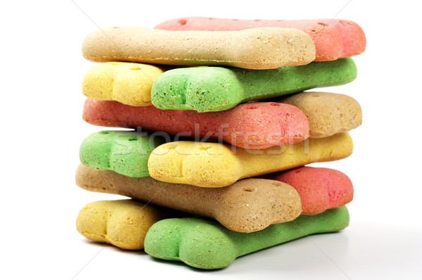 stacked colored dog biscuits Stock photo © luapvision