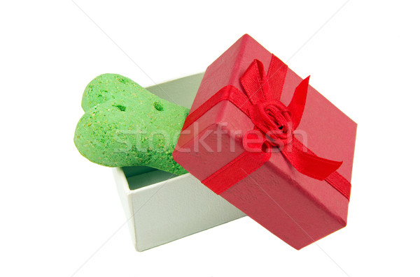 dog biscuit and gift box Stock photo © luapvision