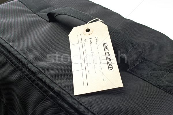 Stock foto: Reise · Tasche · verloren · Eigentum · Tag · schwarz