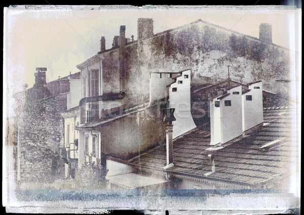 Grunge town vintage background Stock photo © lubavnel