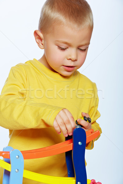 boy playing with cars Stock photo © lubavnel