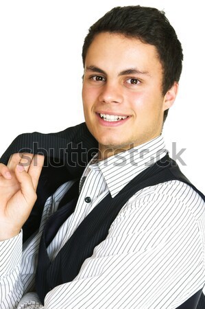 man in shirt and vest Stock photo © lubavnel