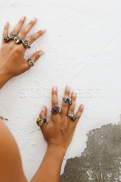 Antique handcrafted Turkish jewelry Stock photo © lubavnel