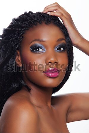 Beautiful African woman Stock photo © lubavnel