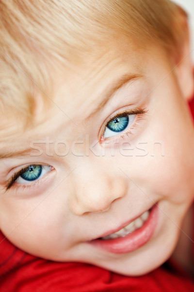 Chłopca szczęśliwy cute blond Zdjęcia stock © lubavnel
