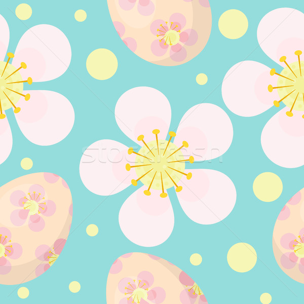Drăguţ Paşti ouă flori Imagine de stoc © lucia_fox