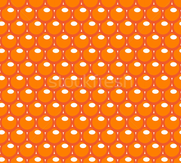 Red caviar seamless pattern. Roe endless background, texture, wallpaper. Vector illustration. Stock photo © lucia_fox