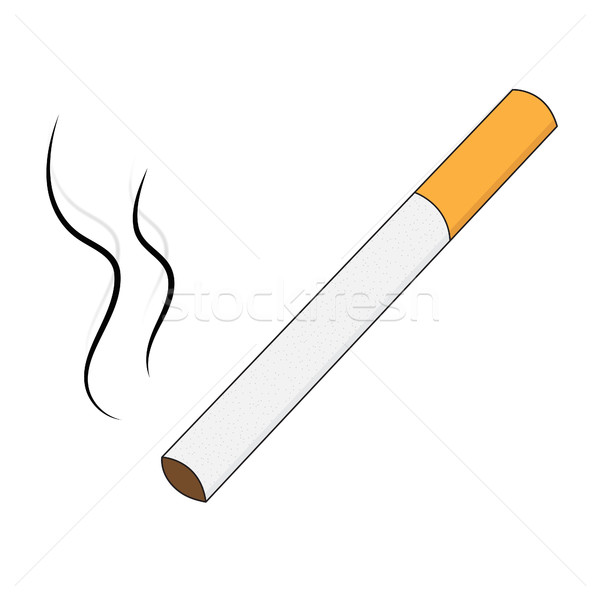 Cigarette isolated on white background. Cigarette vector illustration. Stock photo © lucia_fox